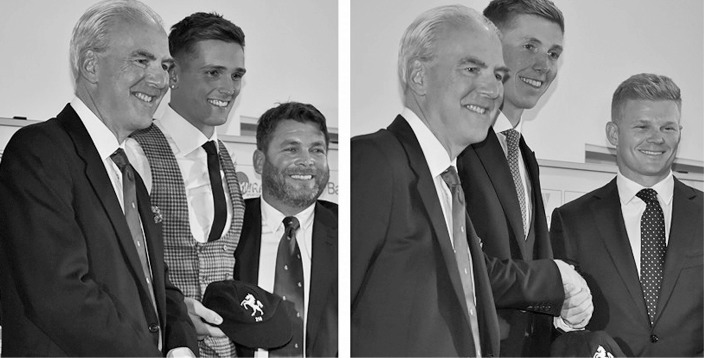 Kent duo Harry Podmore and Zak Crawley awarded their County Caps at the awards night. Harry Podmore cap 218 and Zak Crawley cap 219
