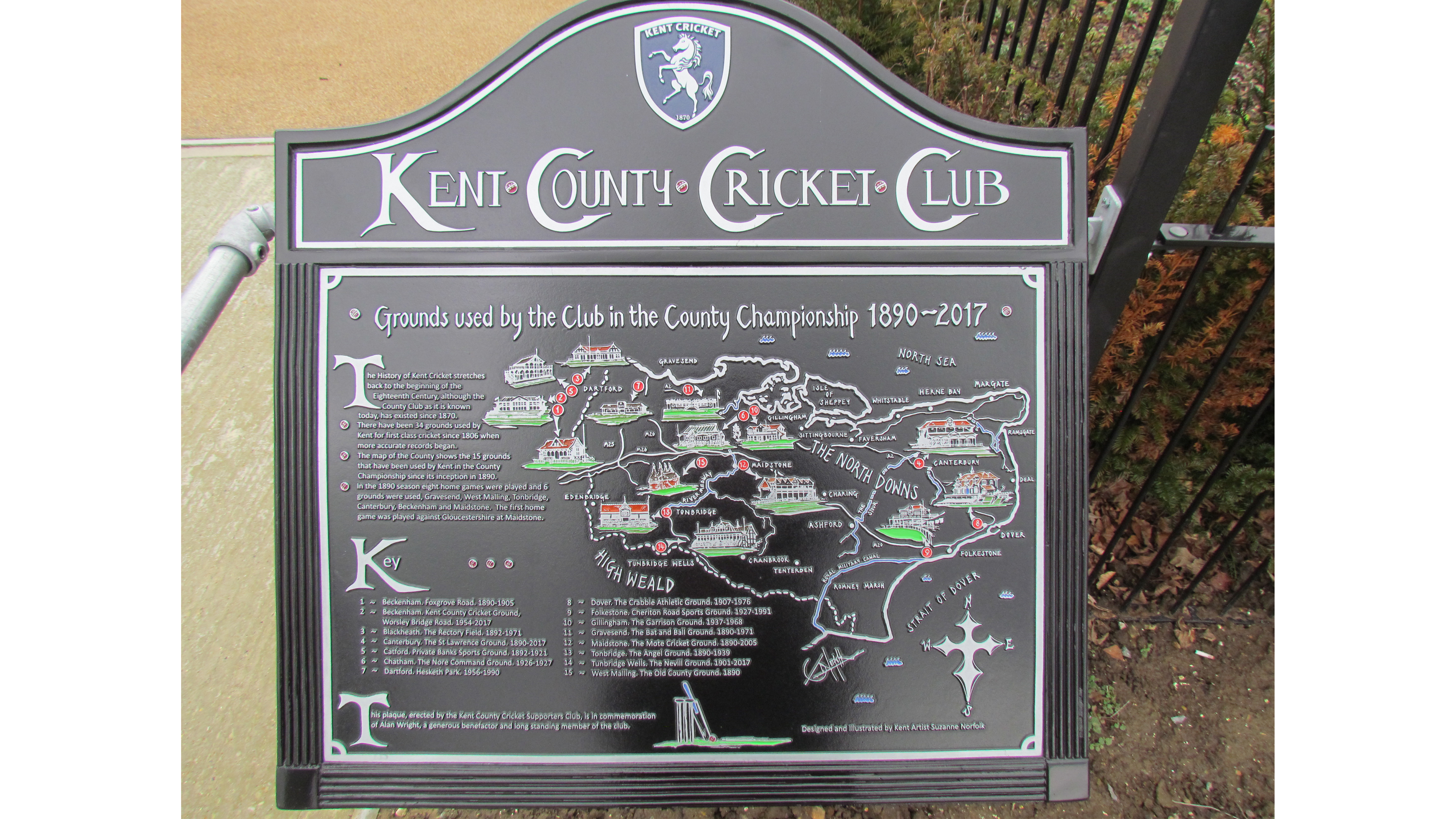 Kent Grounds Plaque